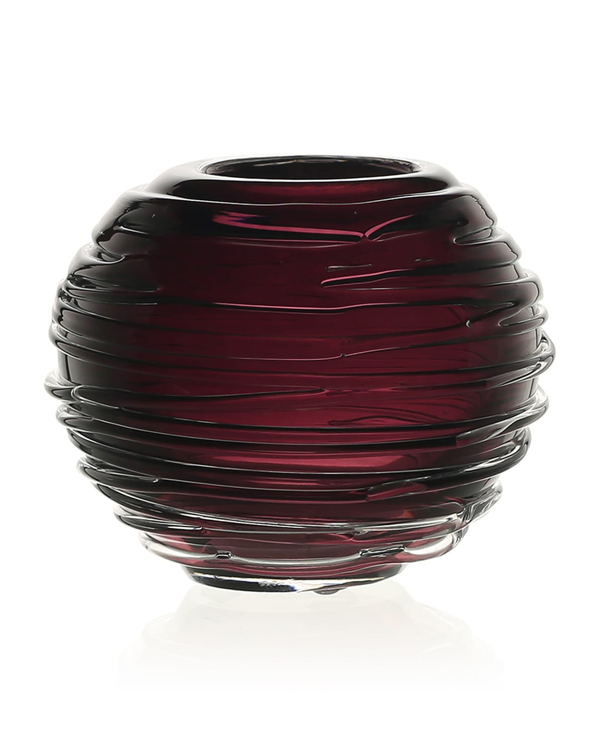 Shop William Yeoward Crystal Miranda 3" Mini Globe Vase In Heliotrope