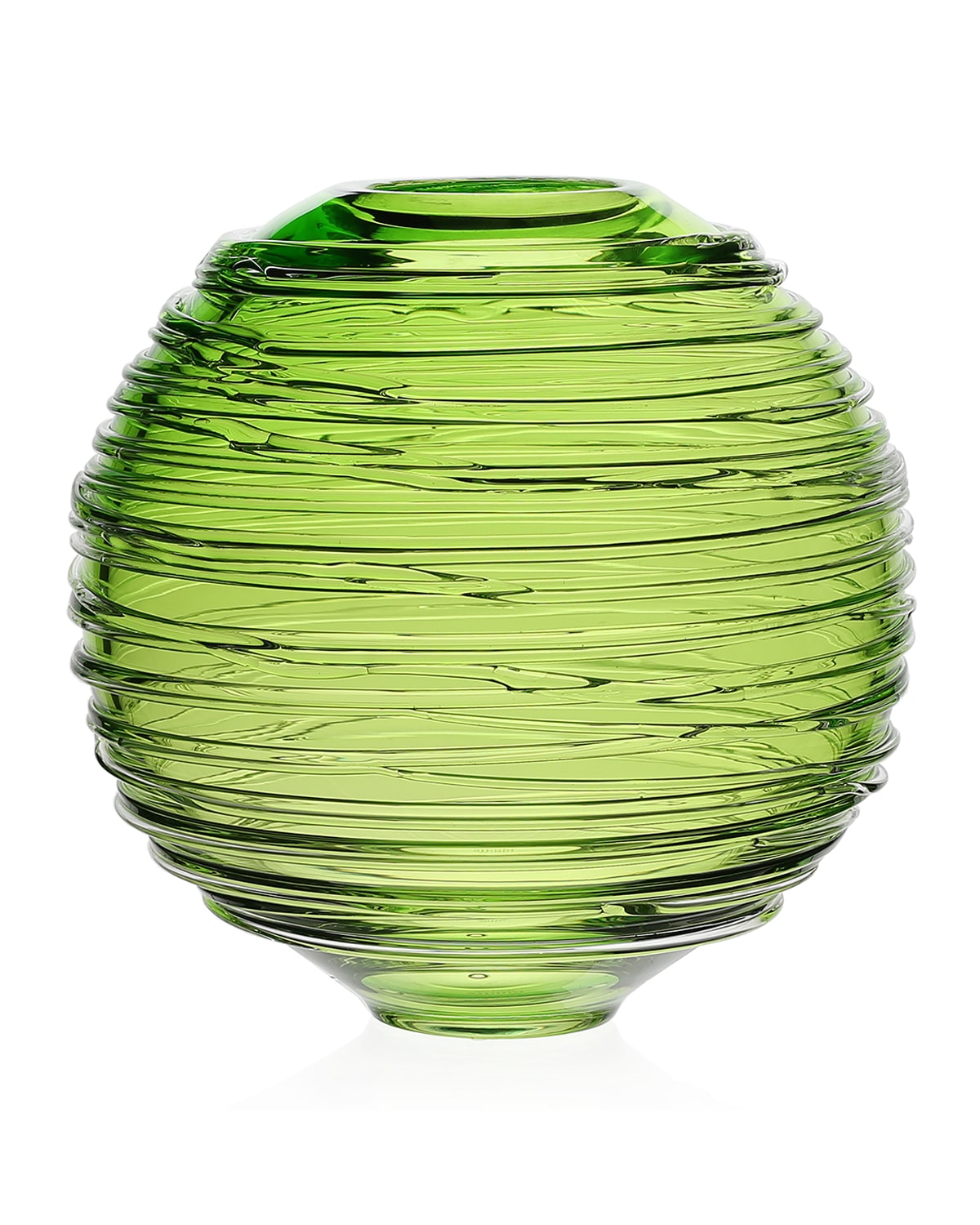 Shop William Yeoward Crystal Miranda 9" Globe Vase In Citrine