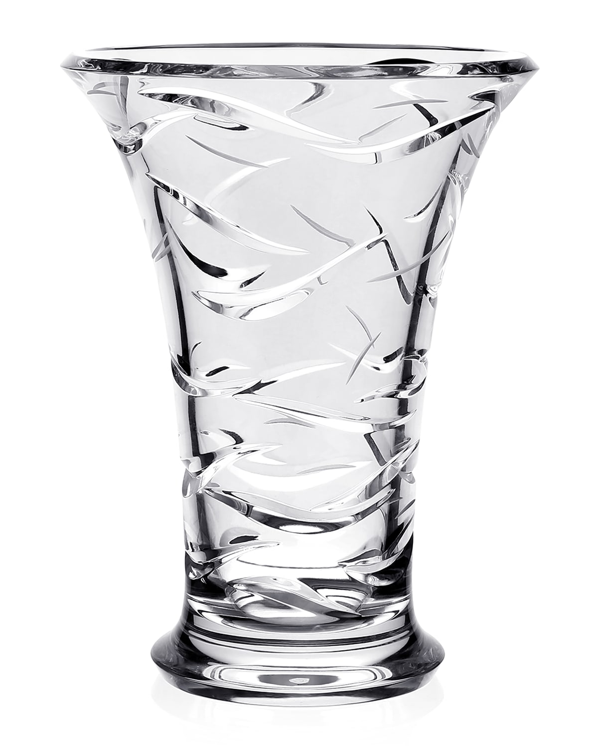 Shop William Yeoward Crystal Oceania 10" Vase In Clear
