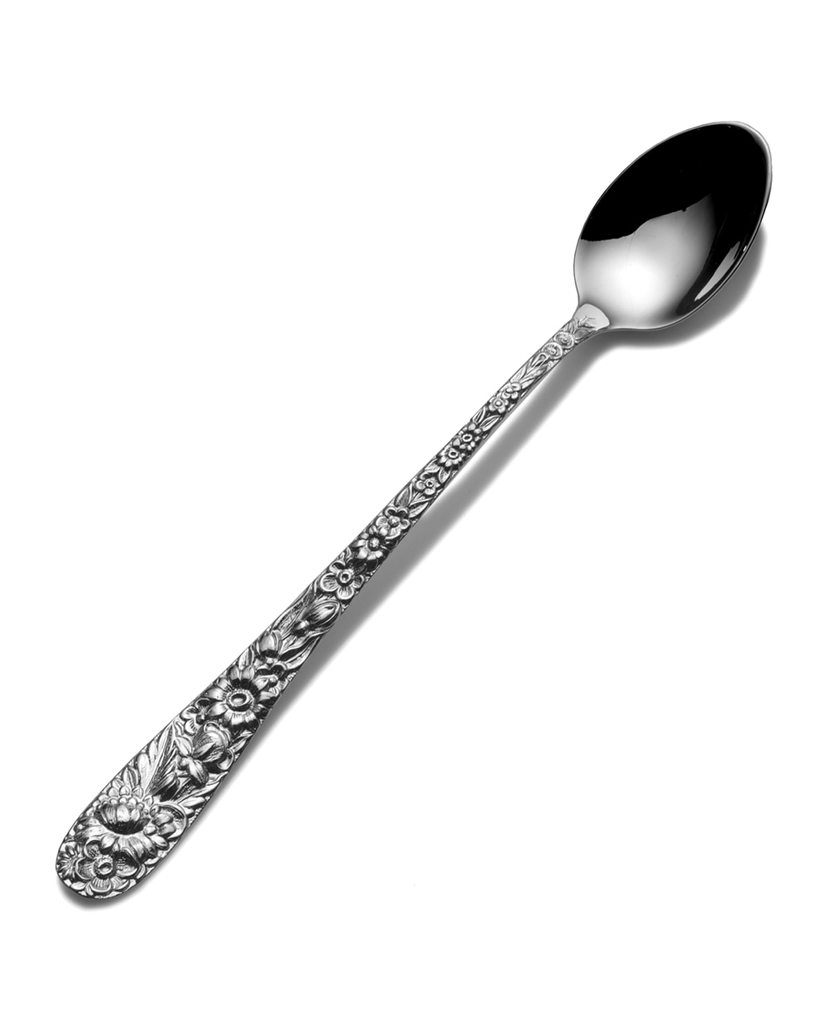 Shop Empire Silver Repousse Infant Feeding Spoon In Silver