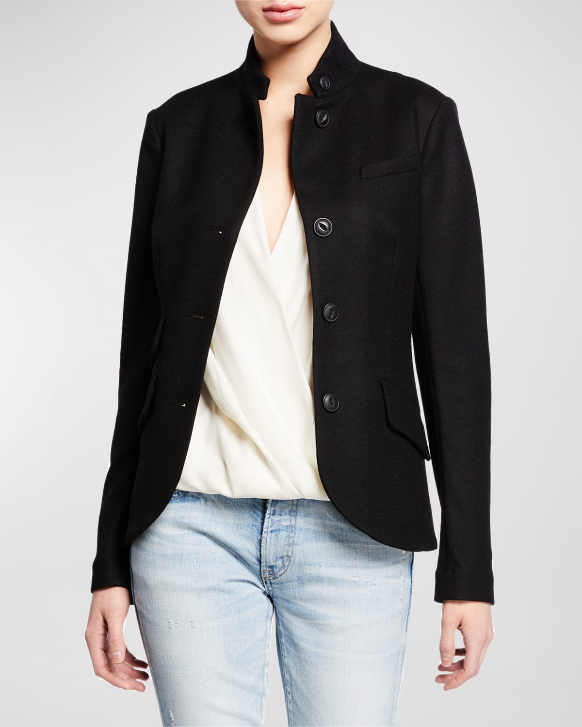 Shop Rag & Bone Slade Wool Blazer In Black