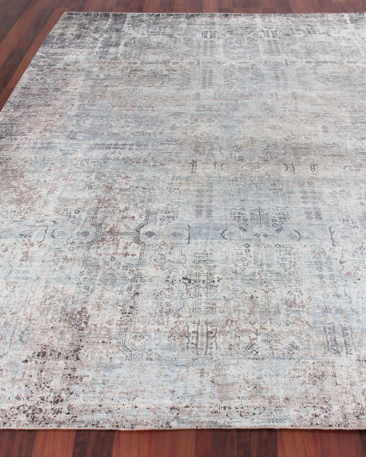 Exquisite Rugs Sanctuary Hand-knotted Silk Rug, 9' X 12'