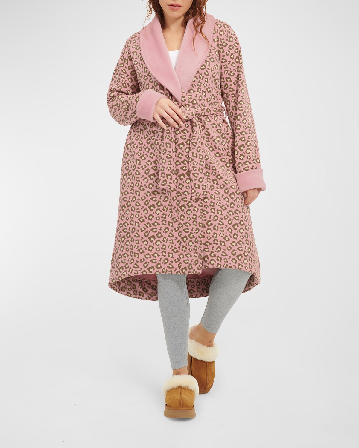 Ugg Duffield Ii Fleece Robe In Pink