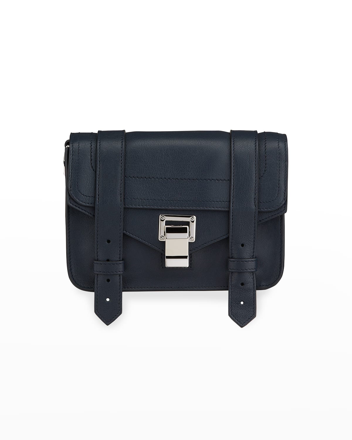 Proenza Schouler Ps1 Mini Leather Crossbody In Navy