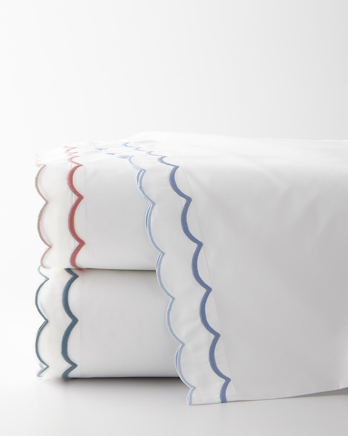 Matouk India Pillowcase Pair, Standard Case In Cerulean