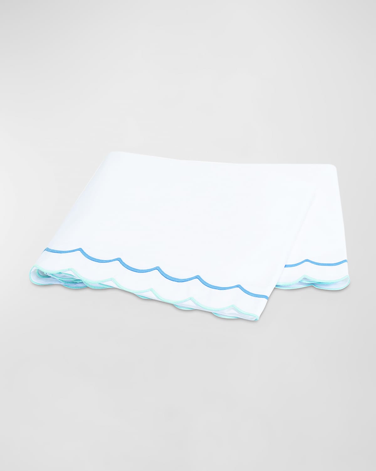 Matouk India Flat Sheet, King In Azure