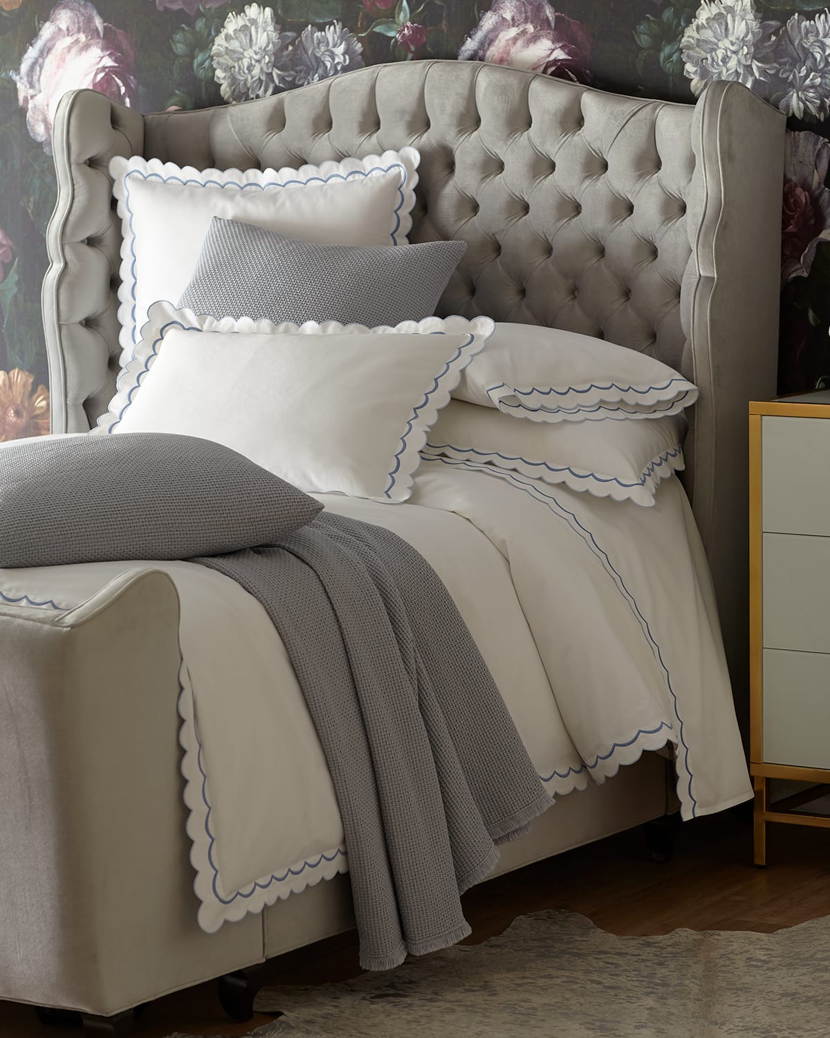 Matouk India King Sham In Azure