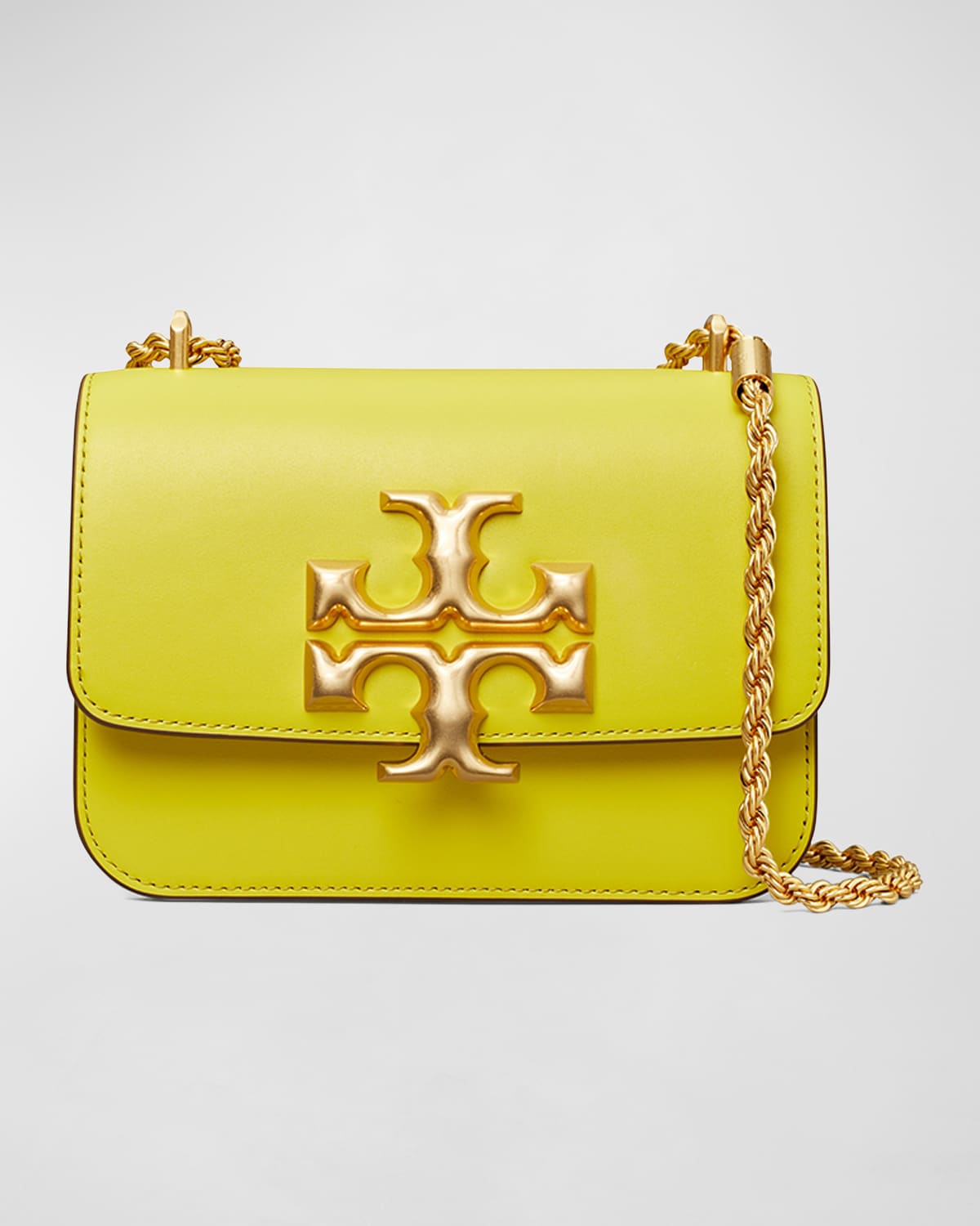 Tory Burch Eleanor Small Convertible Shoulder Bag In Island Chartreuse