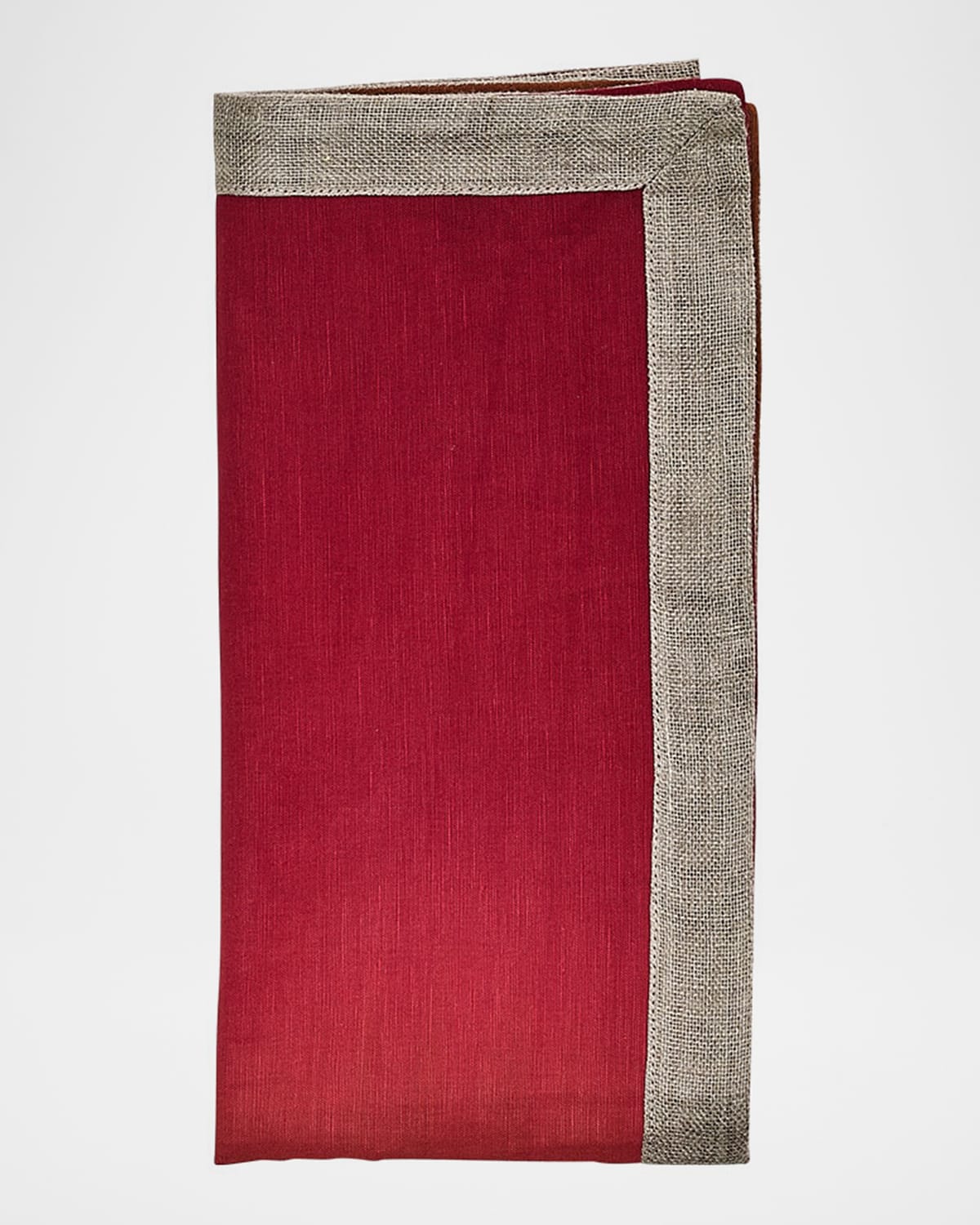 Kim Seybert Dip Dye Napkin In Cranberry/orange