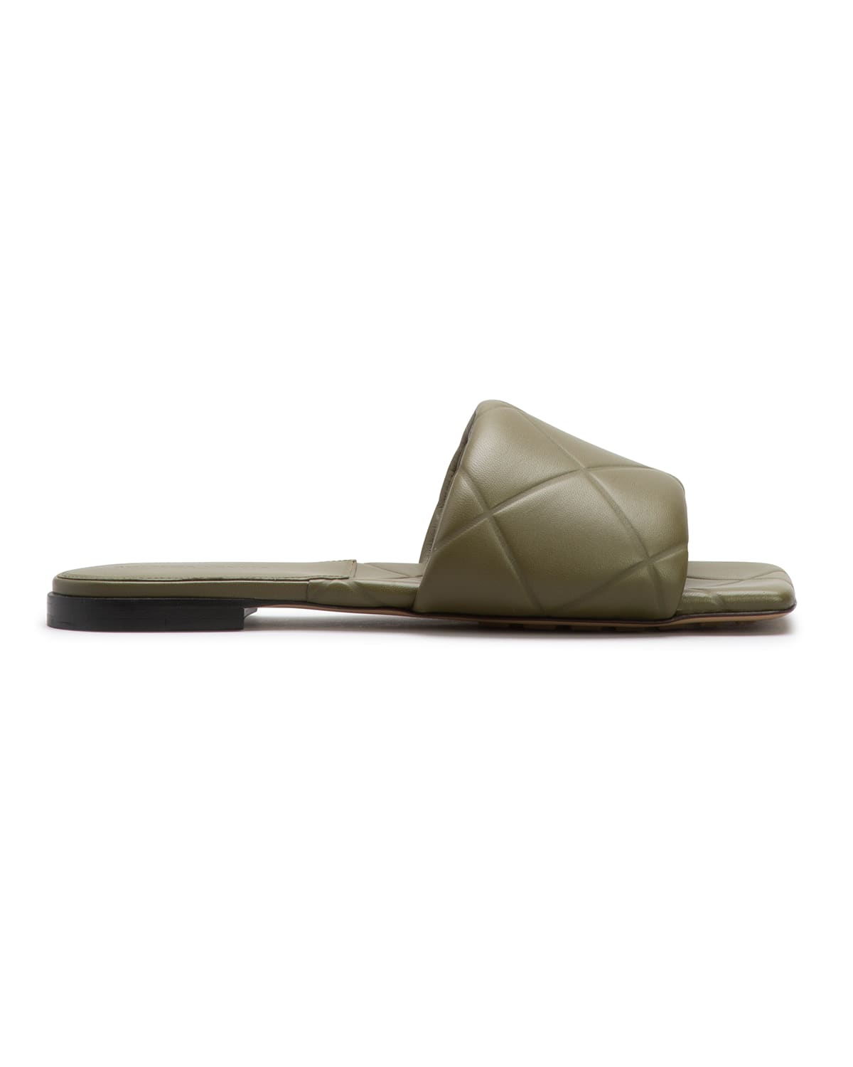 Bottega Veneta The Rubber Lido Flat Sandals In Cane Sugar