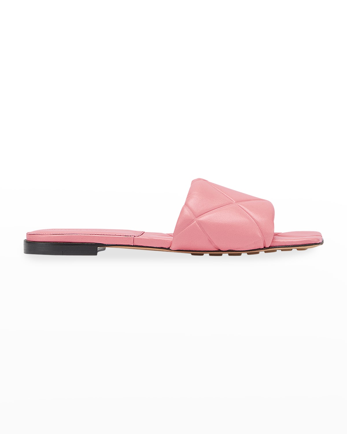 Bottega Veneta The Lido Intrecciato-debossed Leather Slides In Blossum