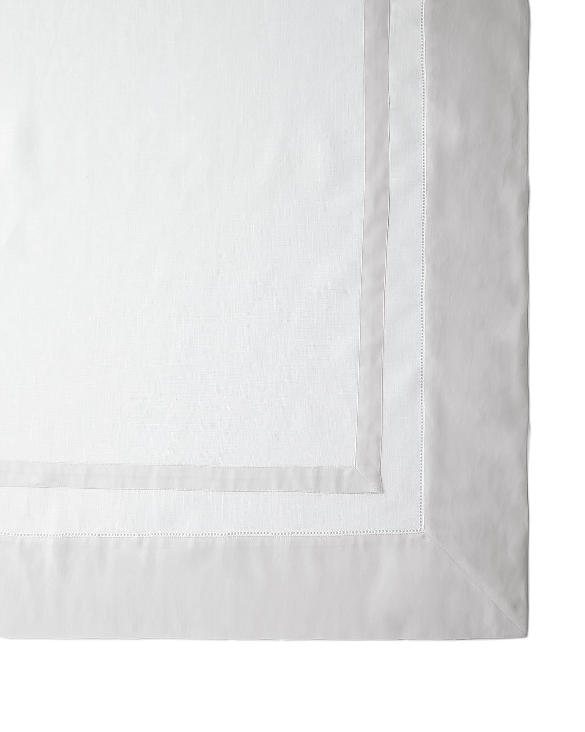 Shop Sferra Tipton Oblong Tablecloth, 66" X 106" In Gray/white