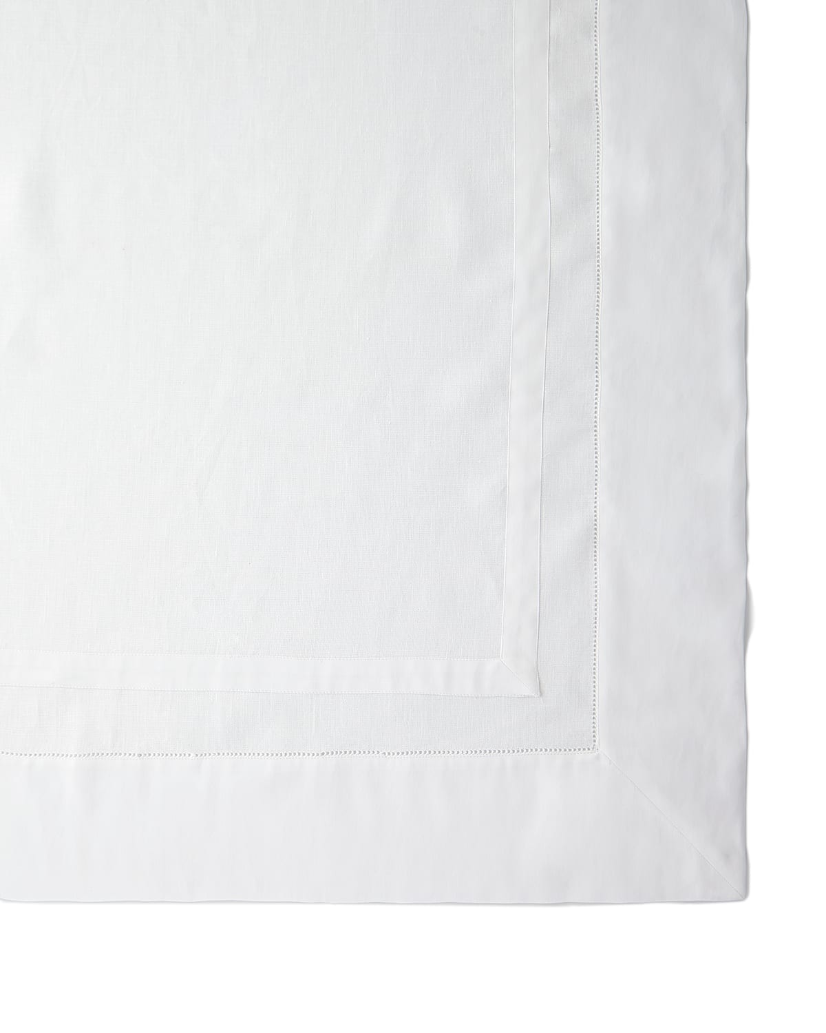 Shop Sferra Tipton Oblong Tablecloth, 66" X 106" In White
