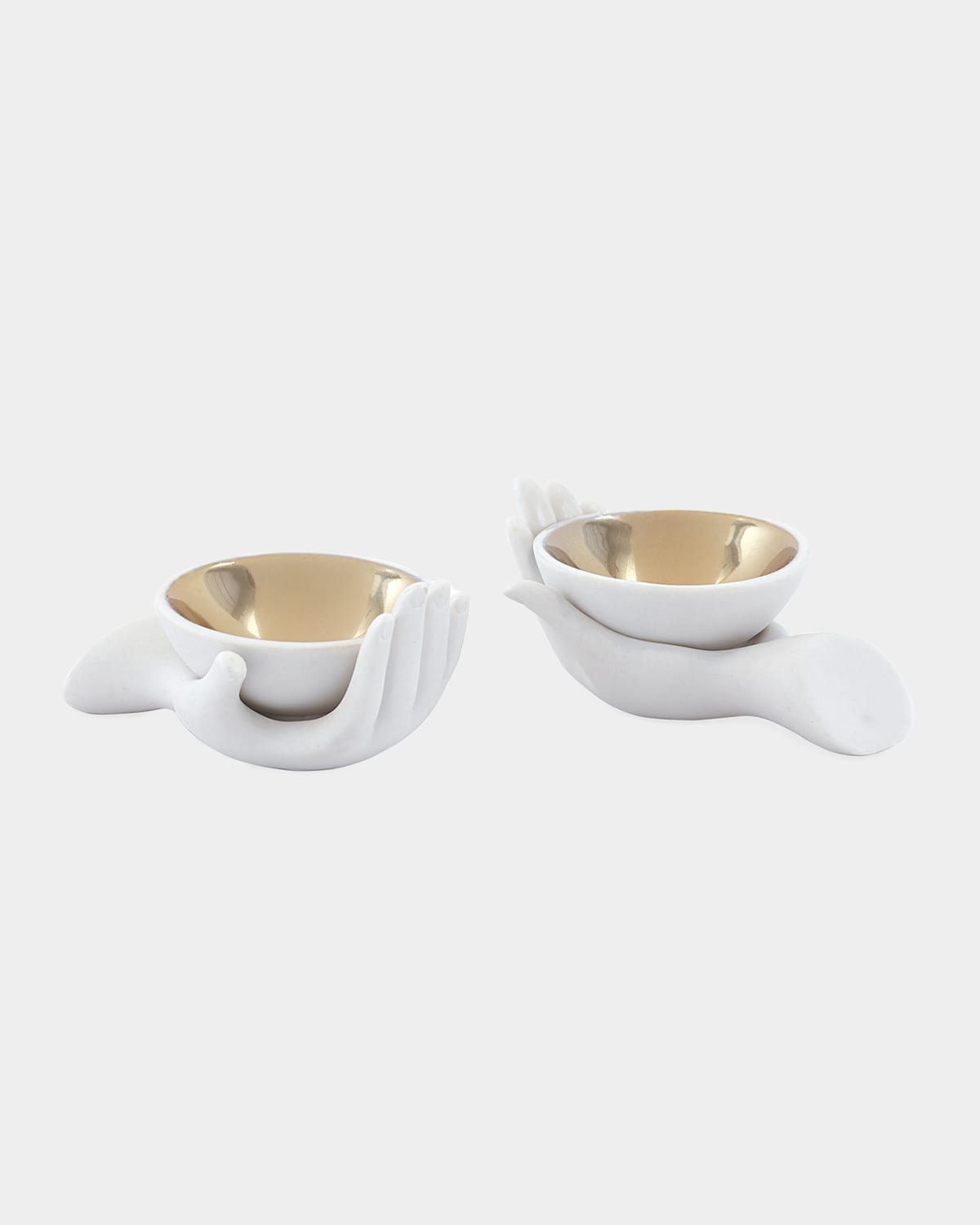 Jonathan Adler White Eve Salt And Pepper Cellars In White