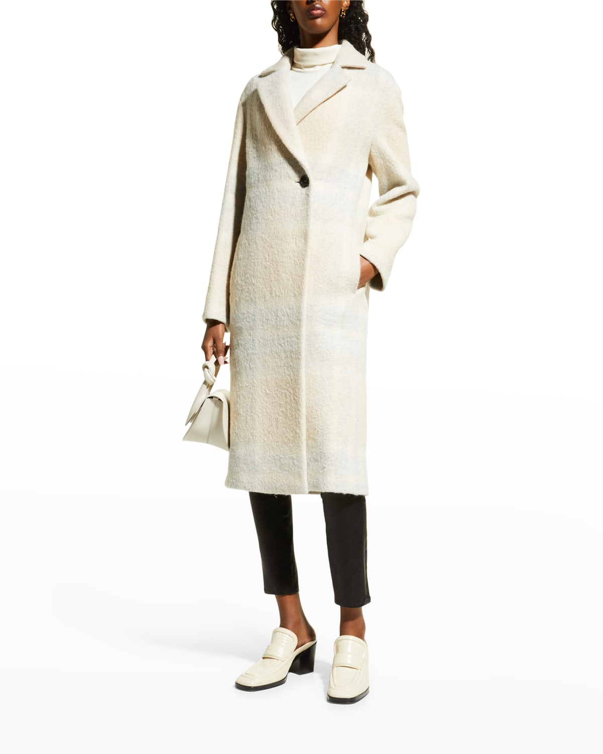 Wool-Blend Long Coat