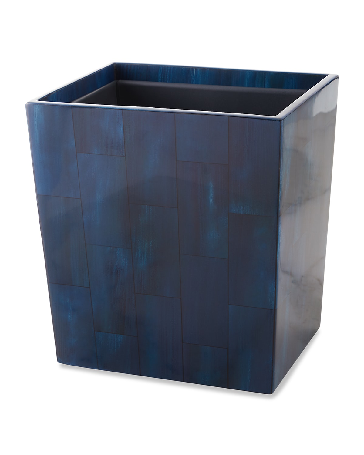 Pigeon & Poodle Arles Rectangle Wastebasket In Navy