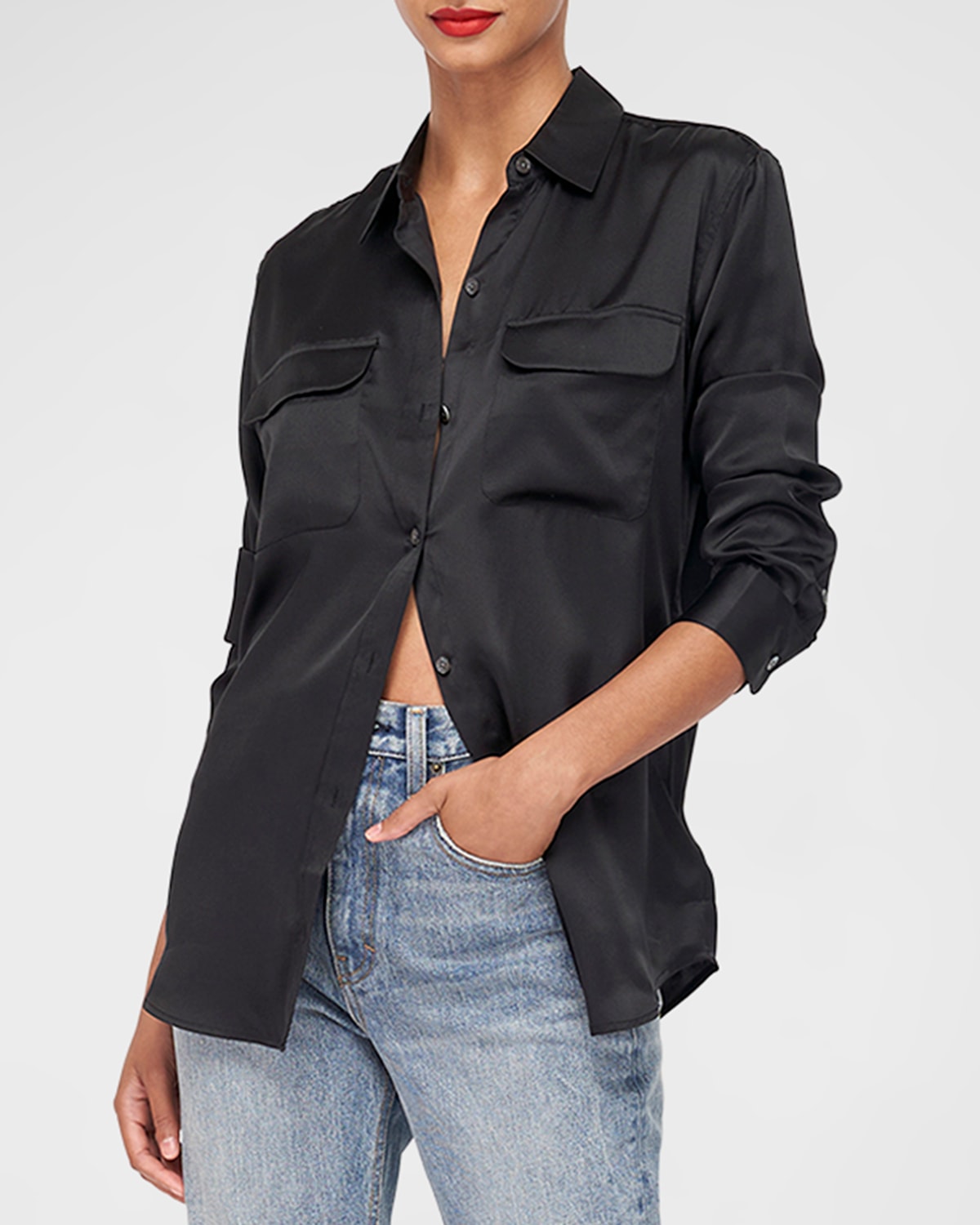 Signature Solid Button-Down Shirt