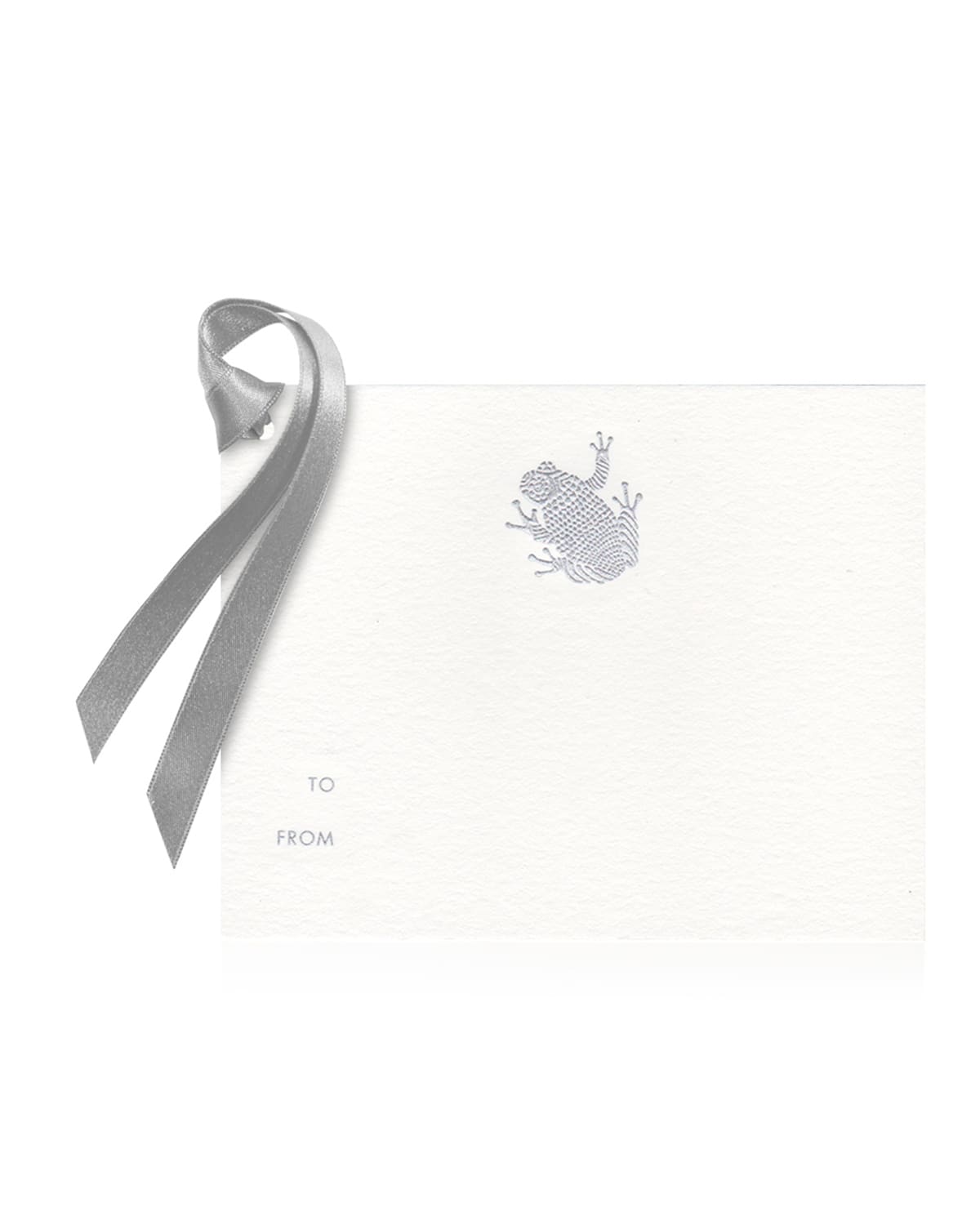 Shop Bell'invito Silver Frog Gift Tags - Set Of 8 In White