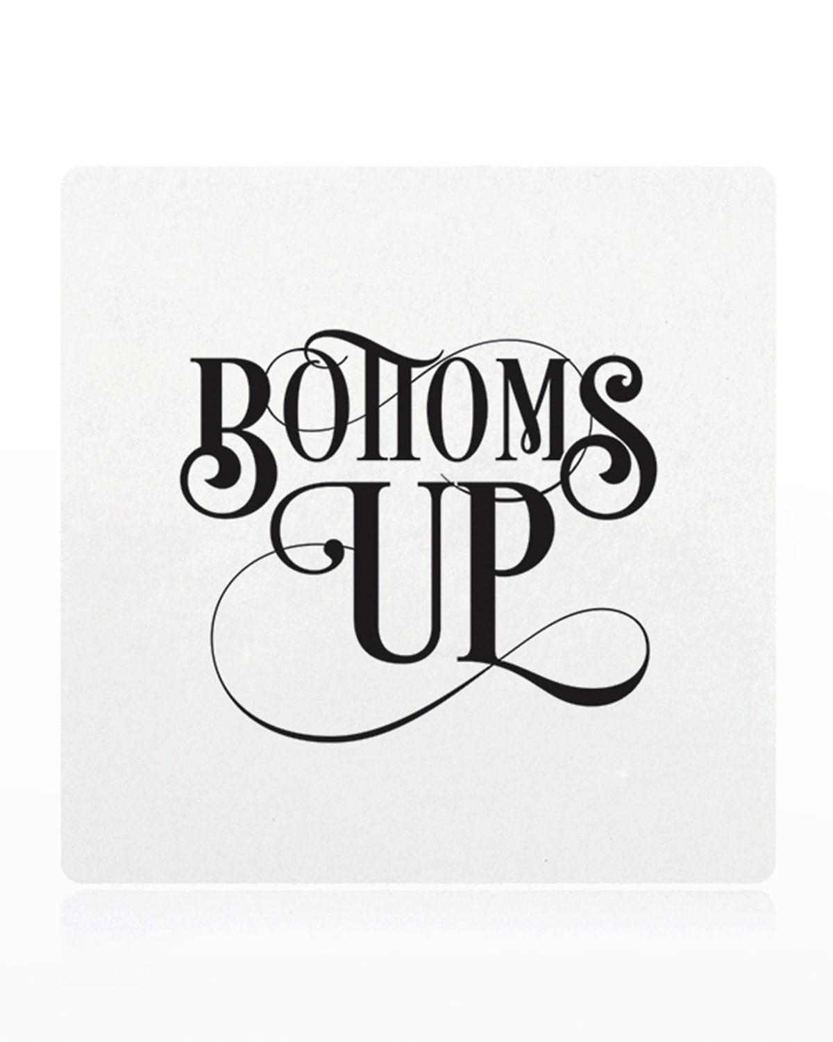 Shop Bell'invito Bottoms Up Coasters - Set Of 18 In Black