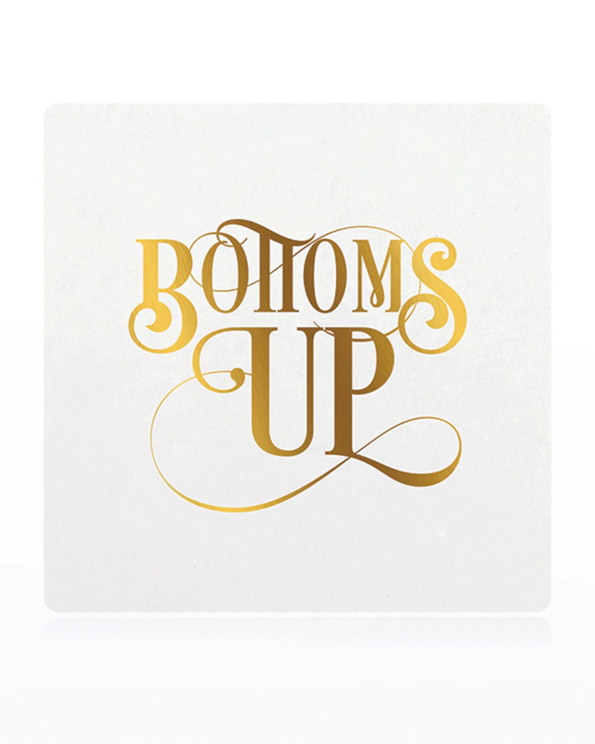 Shop Bell'invito Bottoms Up Coasters - Set Of 18 In Gold