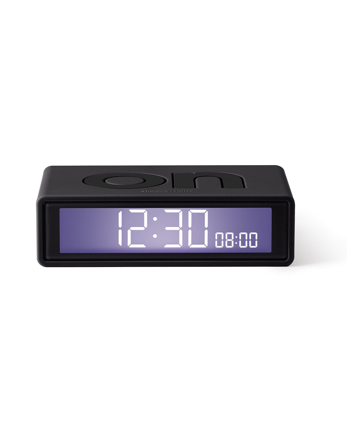 Lexon Design Flip+ Travel Clock - Reversible LCD Alarm Clock
