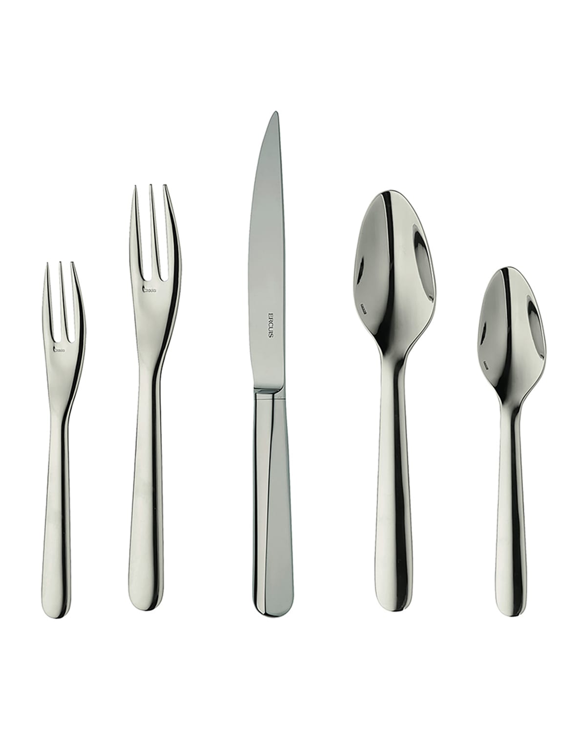 Shop Ercuis Equilibre 5-piece Flatware Place Setting In Silver