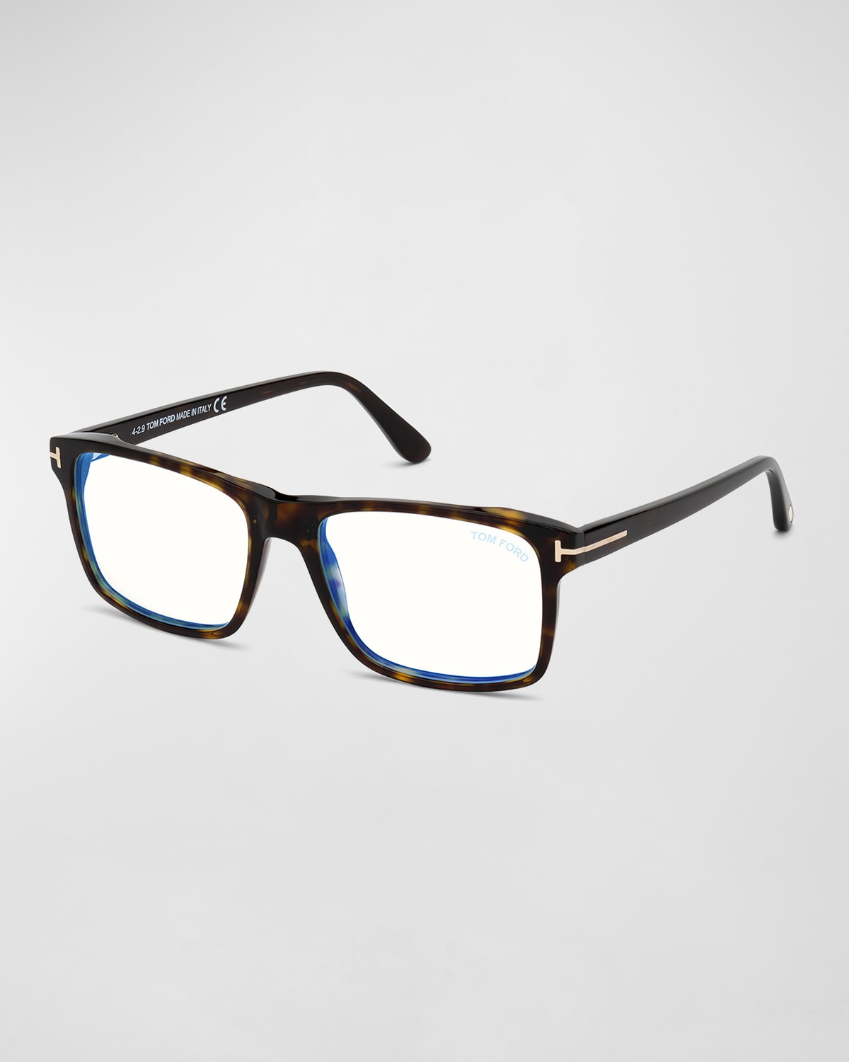 TOM FORD Men's FT5665-BM54 Blue Light Blocking Navigator Optical Glasses
