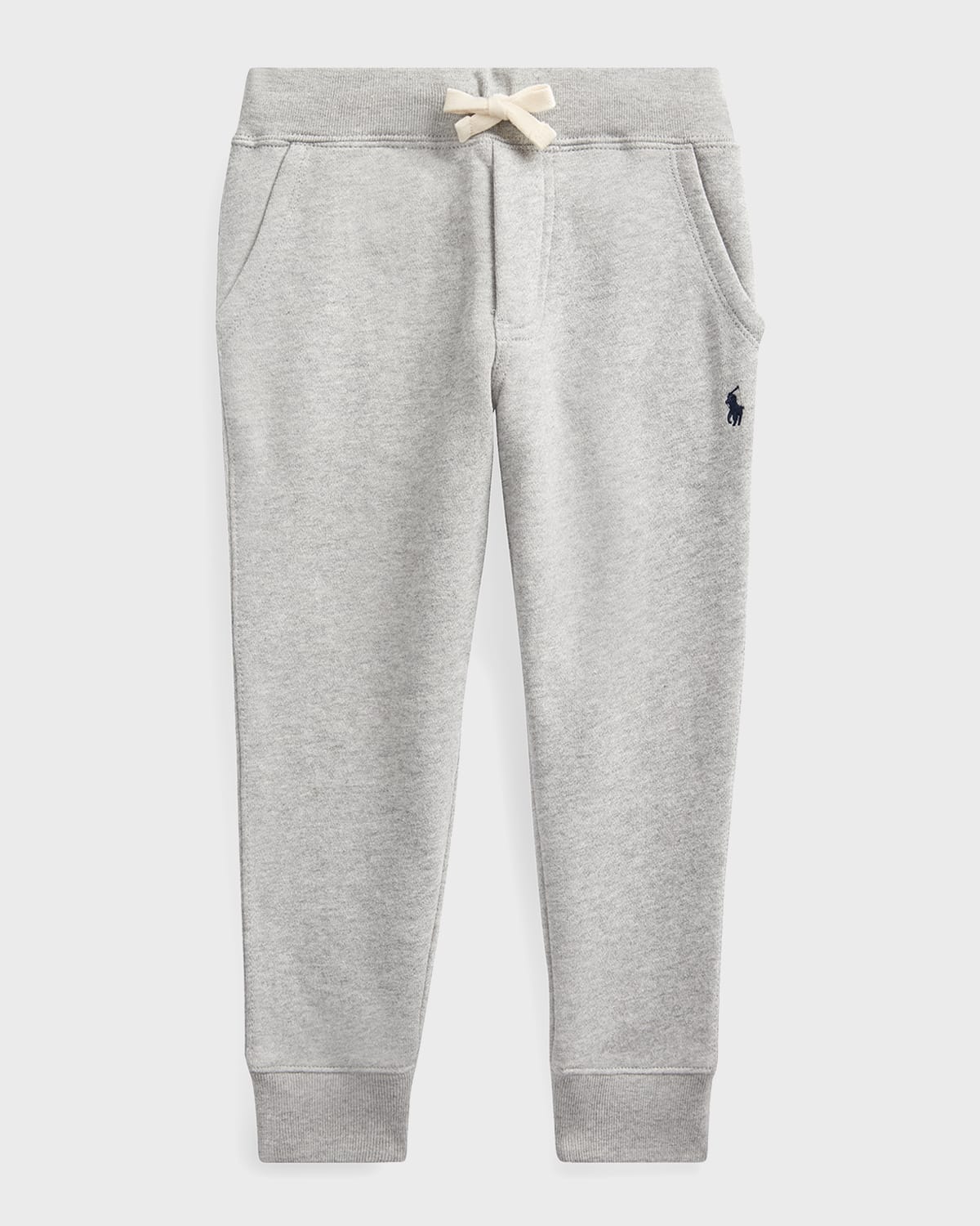 Ralph Lauren Kids' Boy's Fleece Jogger Trousers In Grey