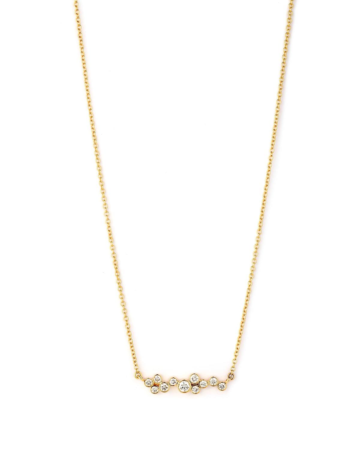 Syna 18k Champagne Diamond Baubles Stick Necklace