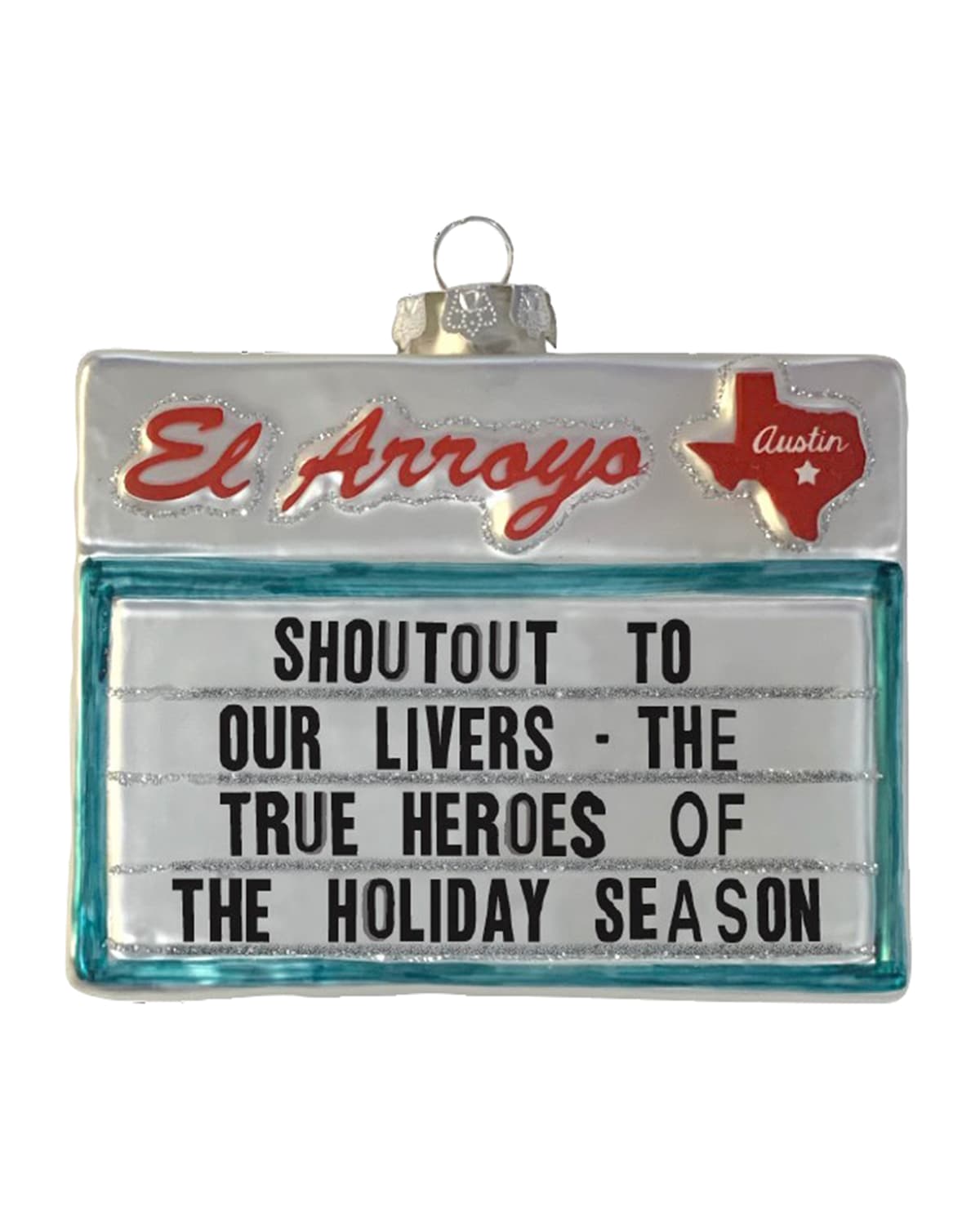 Holiday Heroes Sign Ornament