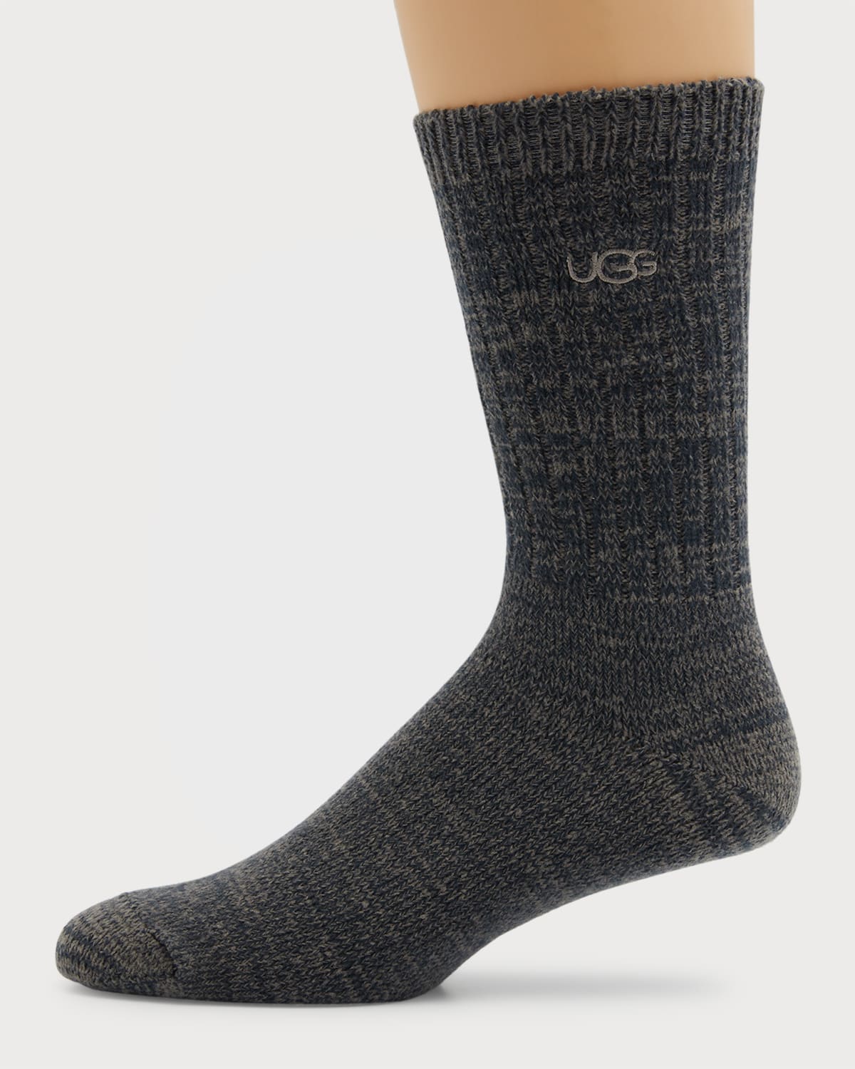 Ugg Trey Rib Crew Socks In Navy