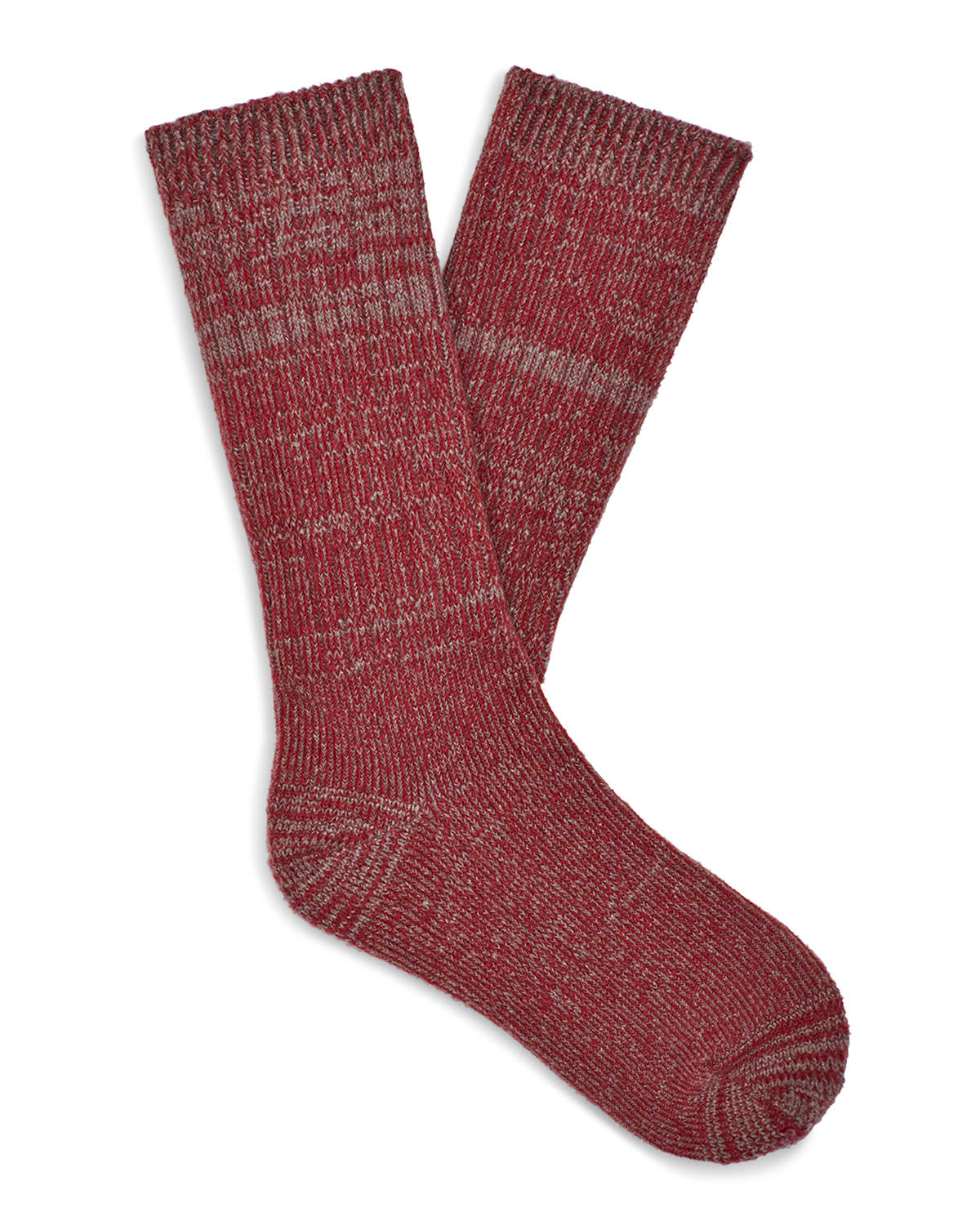 Ugg Men's Trey Ribbed Slouchy Crew Socks In Merlot