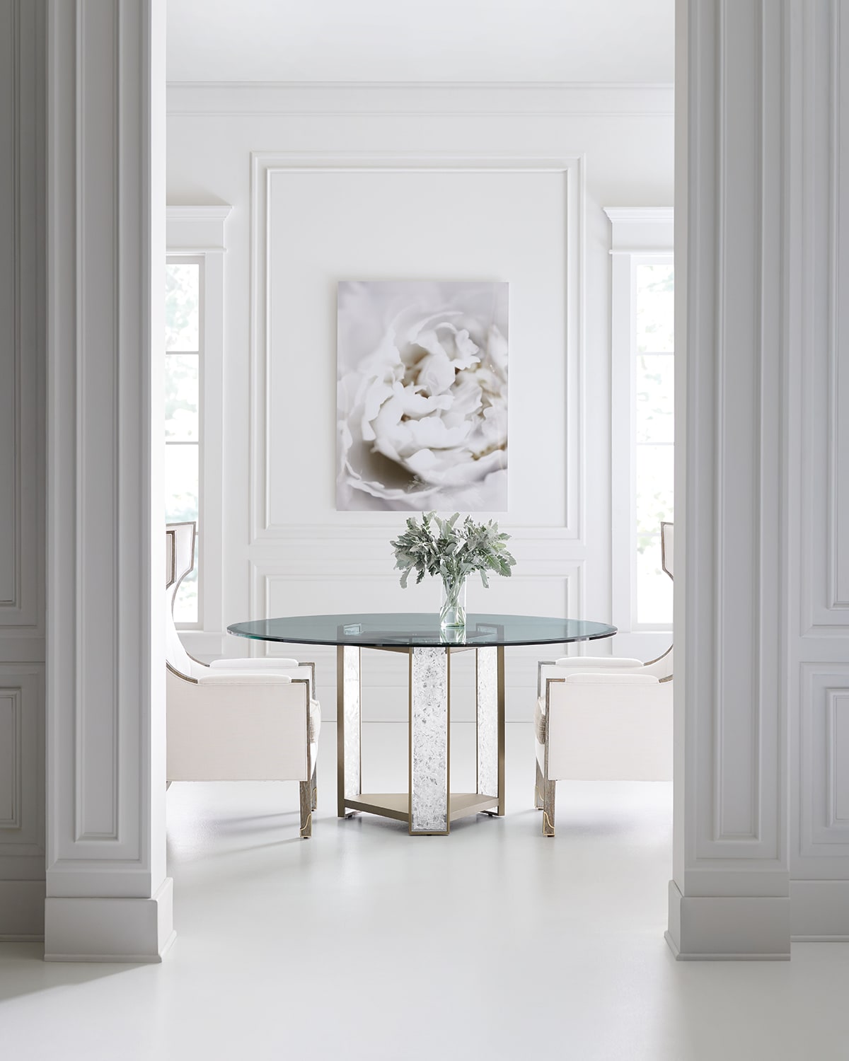 Caracole Break The Ice Dining Table In Transparent