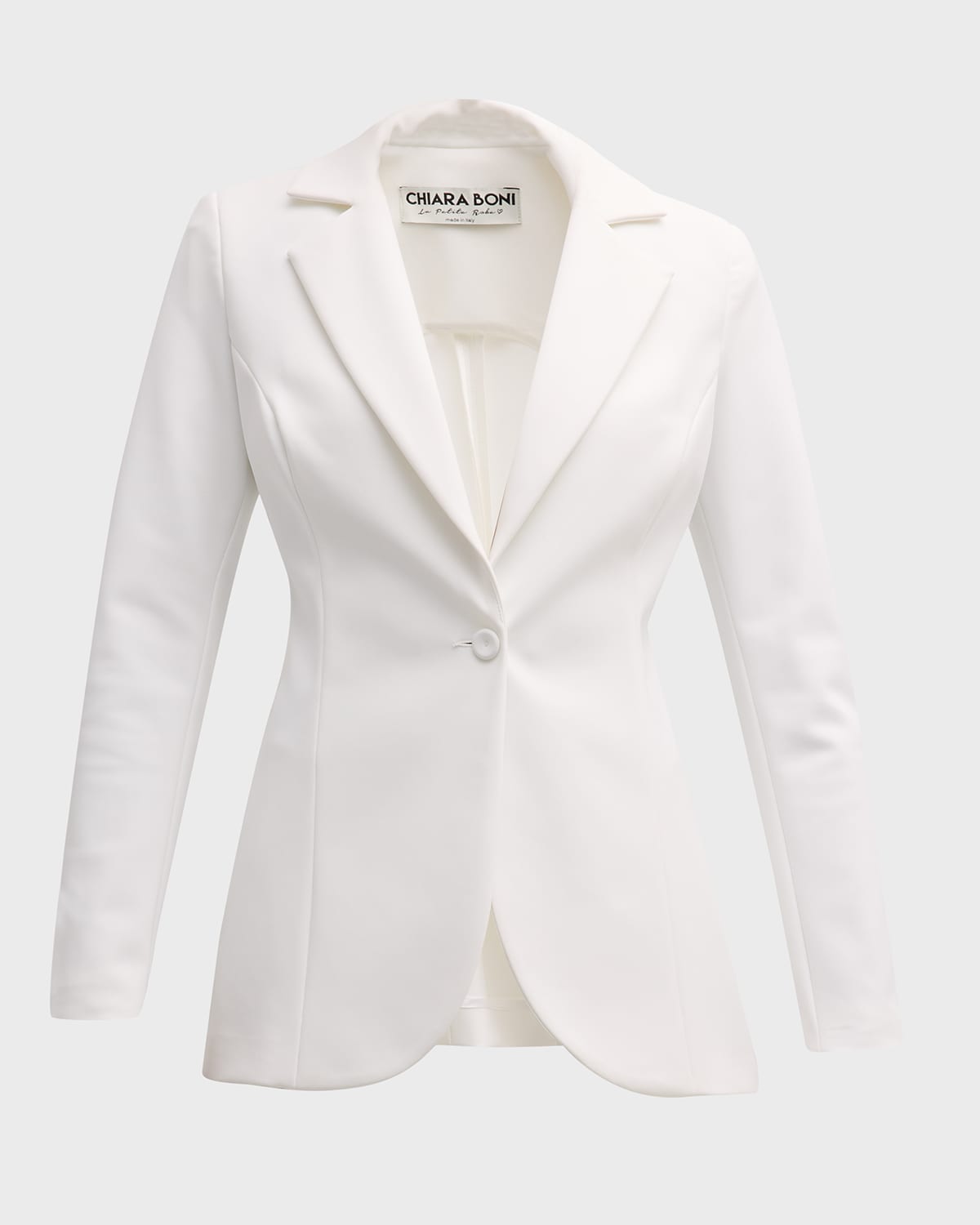 Chiara Boni La Petite Robe Alex Single-breasted Blazer In White