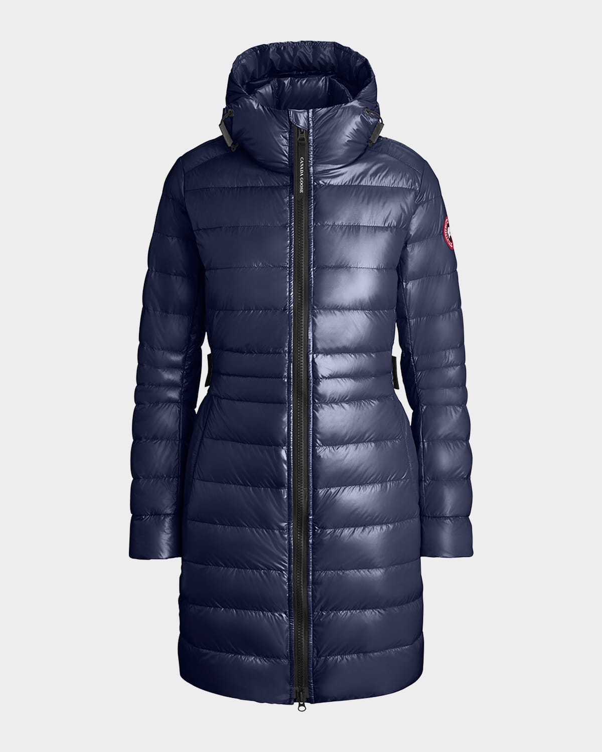 Shop Canada Goose Cypress Hooded Puffer Jacket In Dawn Blue