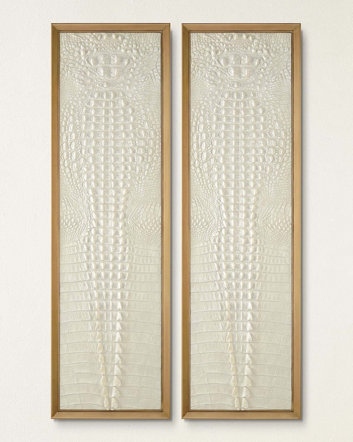 Shop John-richard Collection Kano Wall Panels, Set Of 2 In White