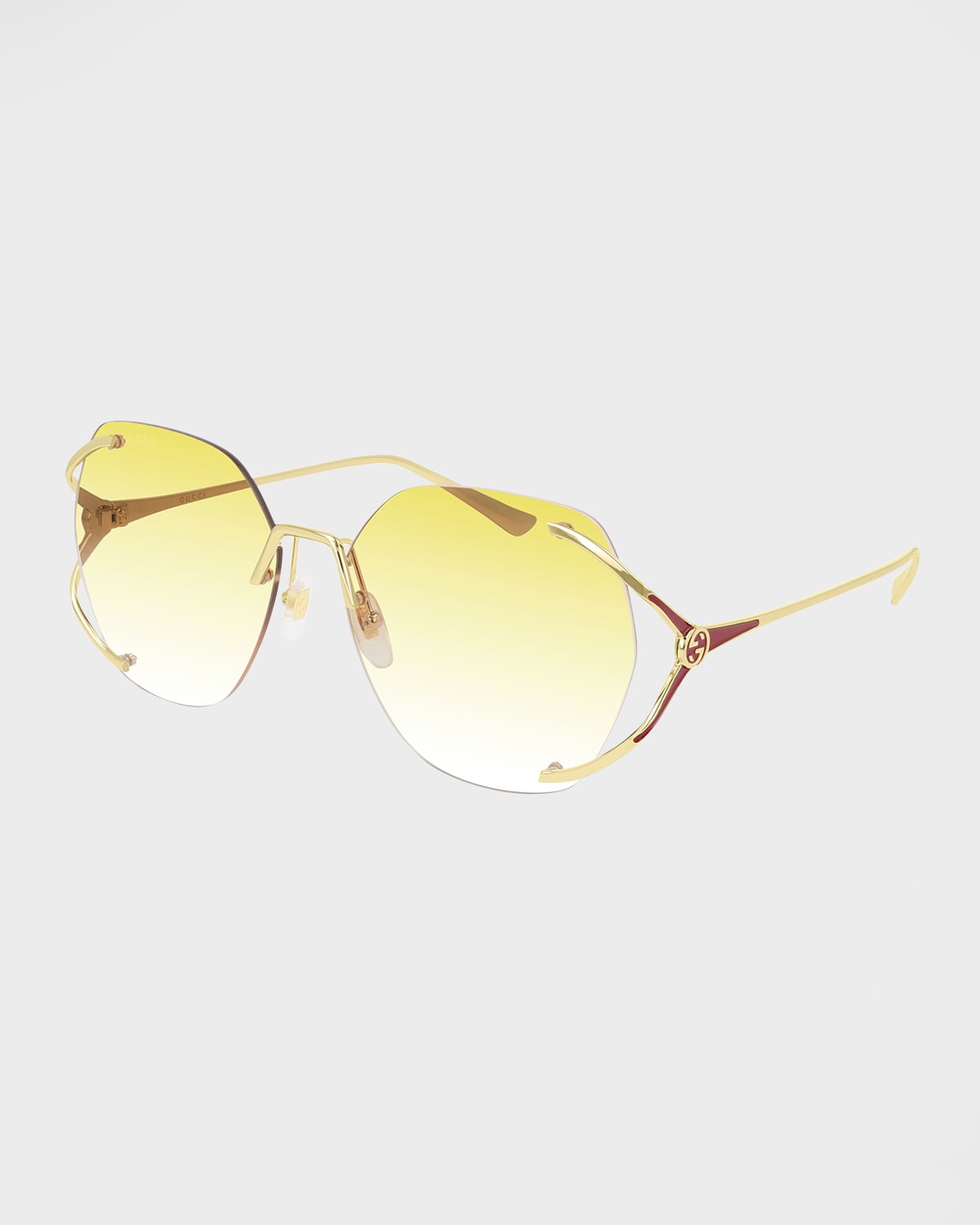 Gucci Rimless Metal Sunglasses