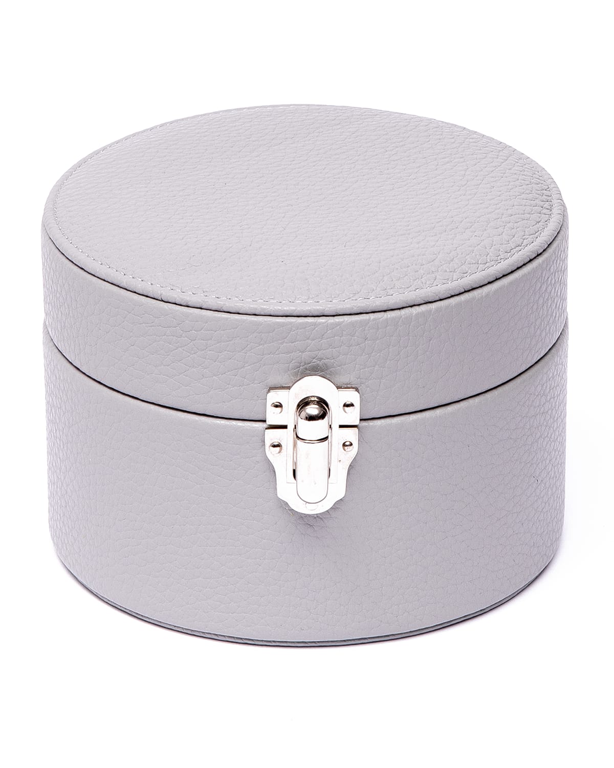 Rapport Small Round Jewelry Box In Grey