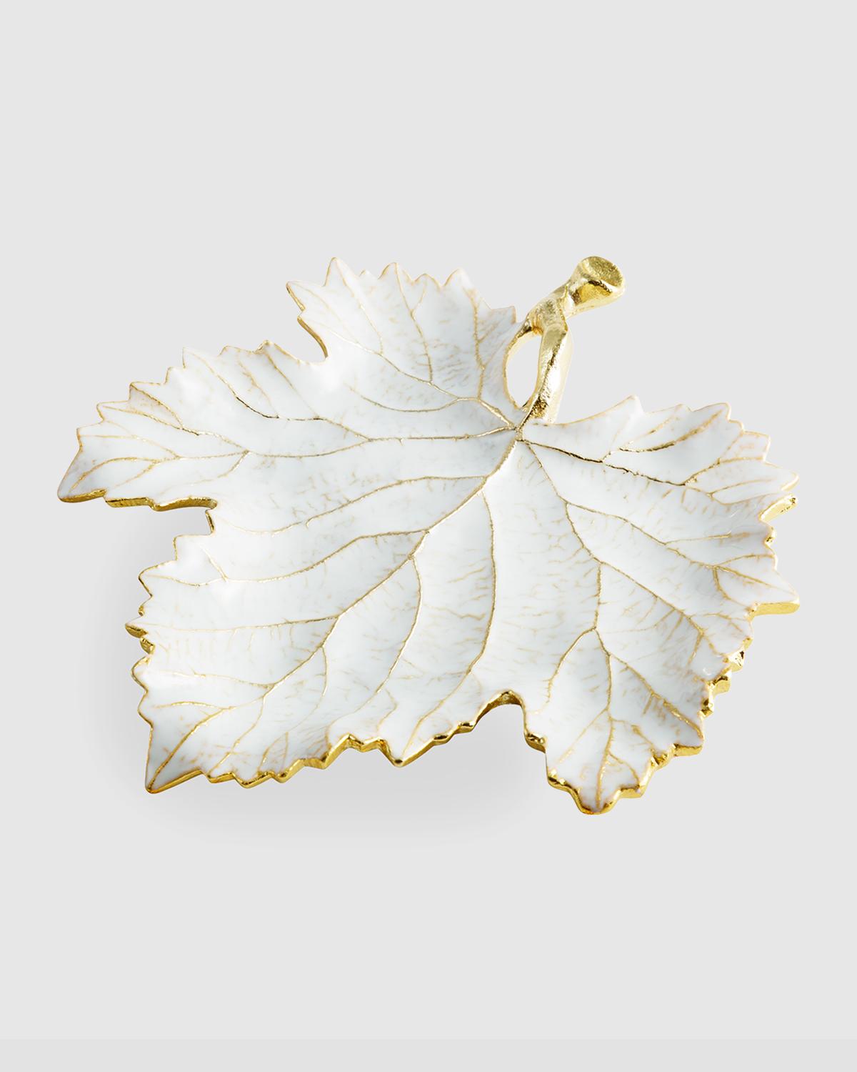 Michael Aram Winter Leaves Grape Leaf Dish