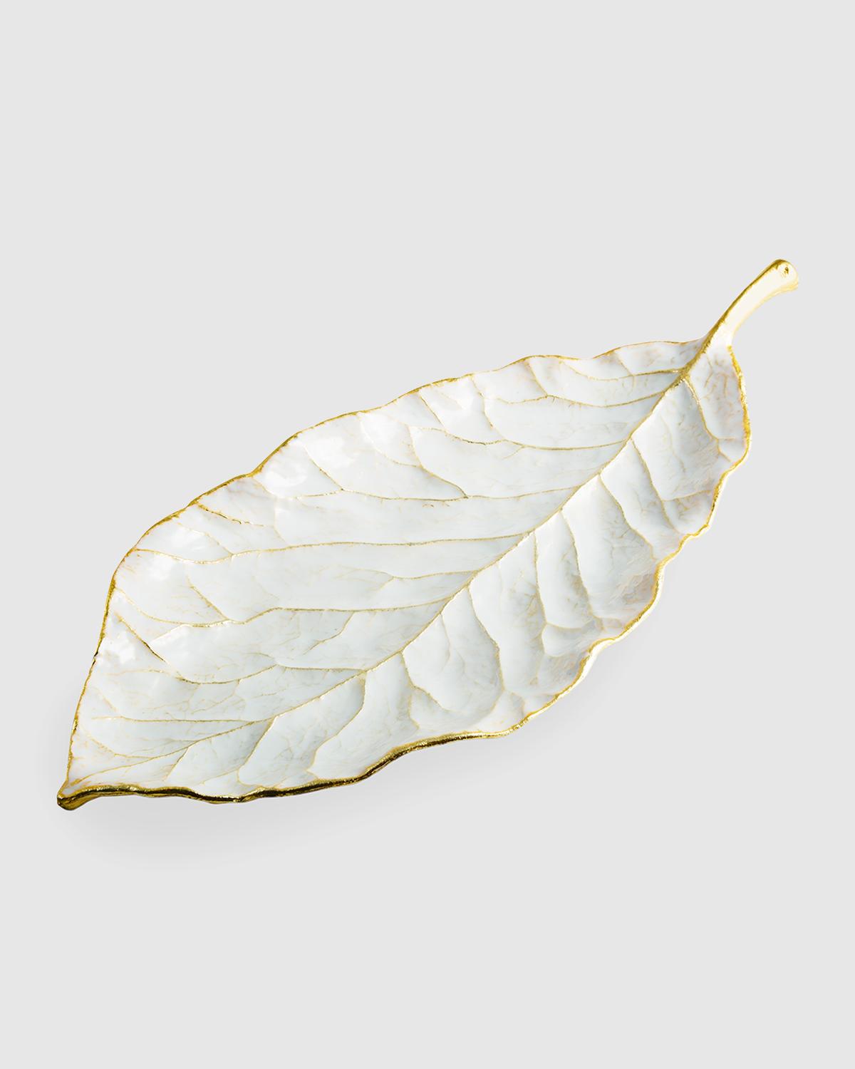 Michael Aram Winter Leaves Magnolia Dish