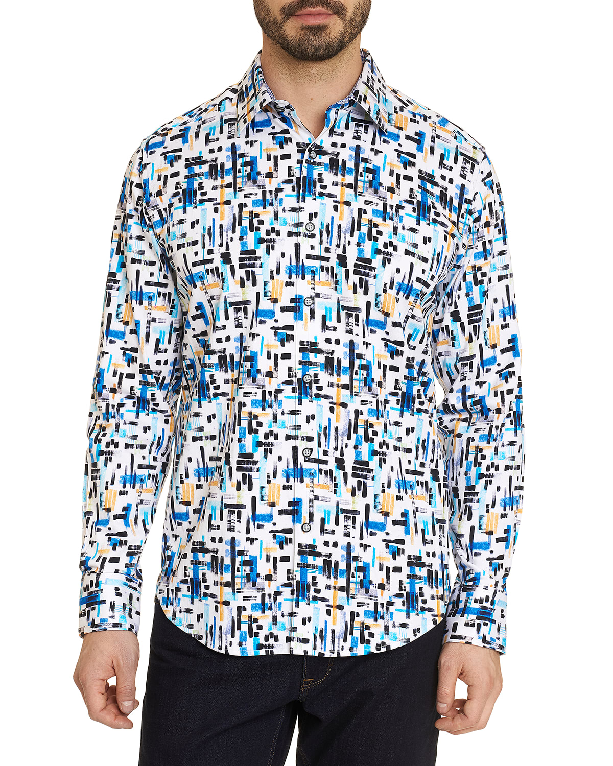 Robert Graham Men's Julius Reinvented Grid-print Sport Shirt In Multi
