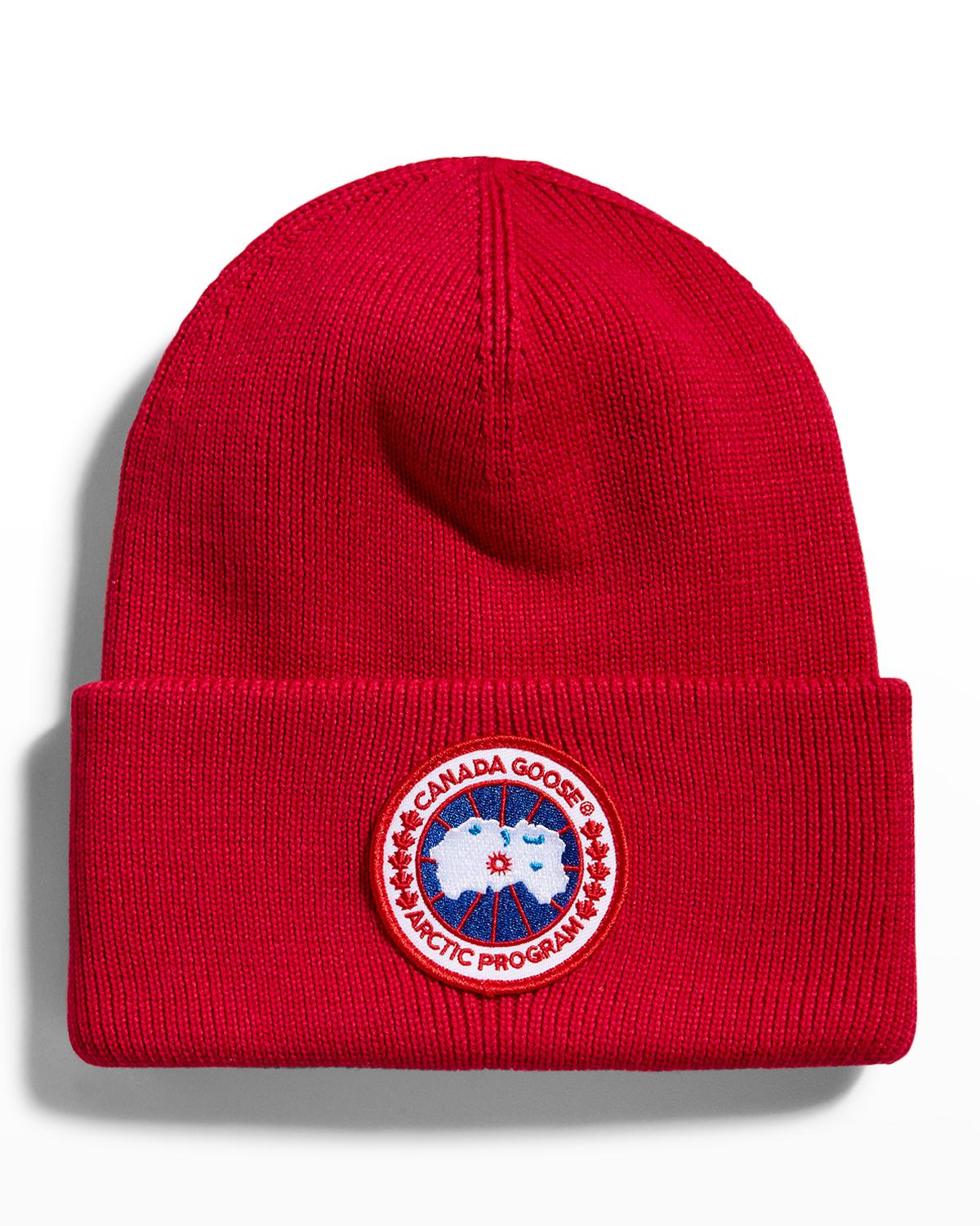 Canada Goose Arctic Ribbed-knit Beanie In Red | ModeSens