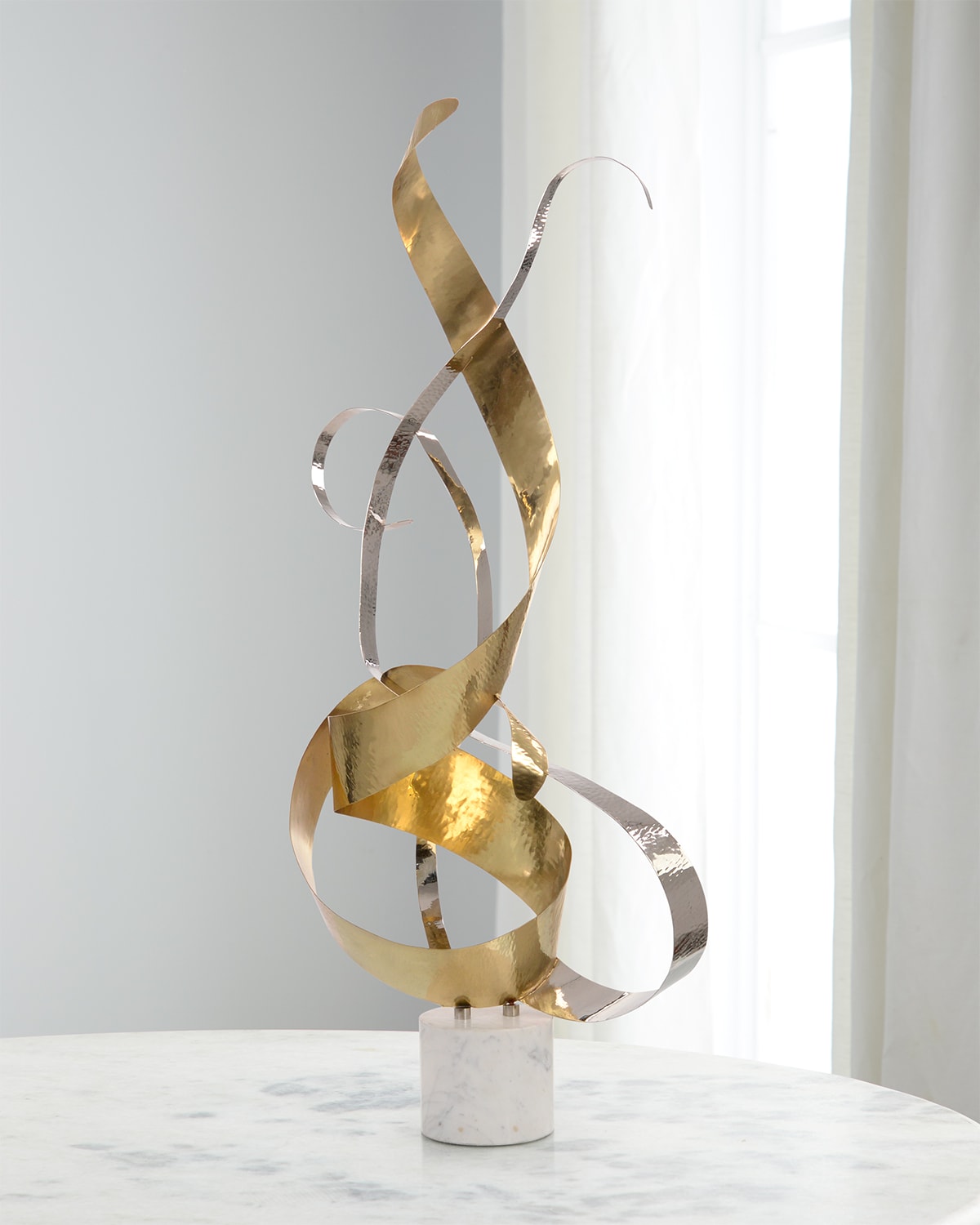 Shop John-richard Collection Dancing Swirls Sculpture In Gold