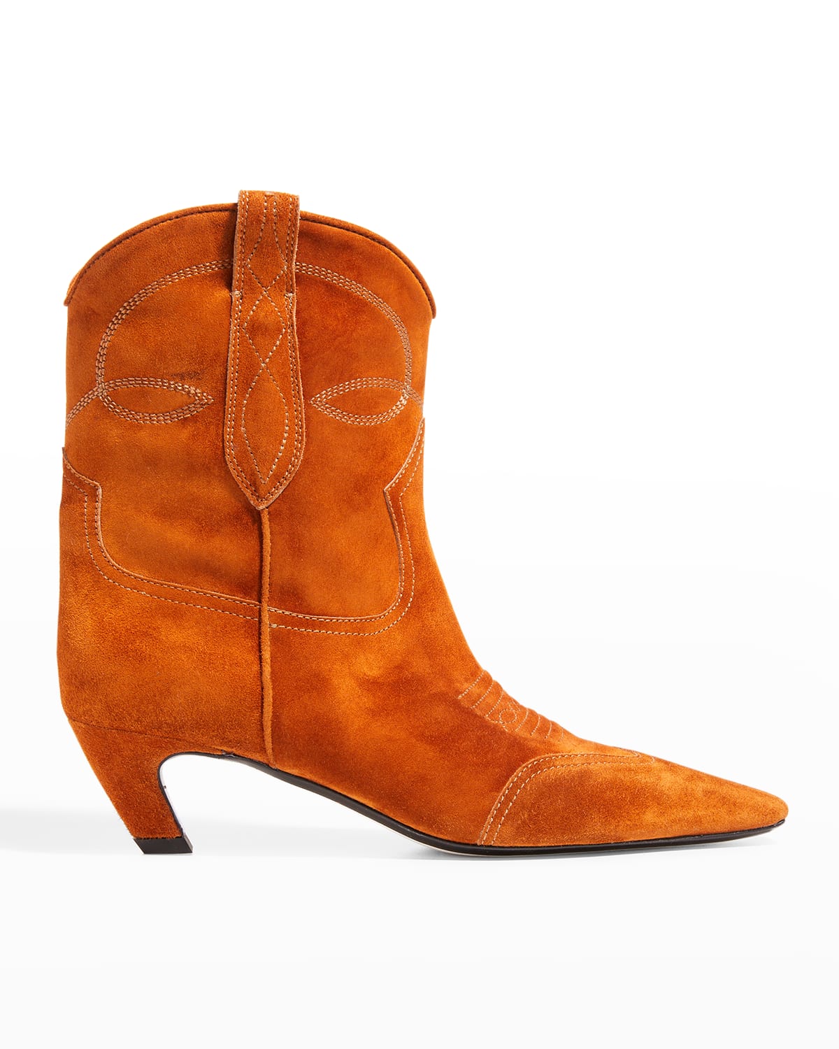 Dallas Western Suede Ankle Boots