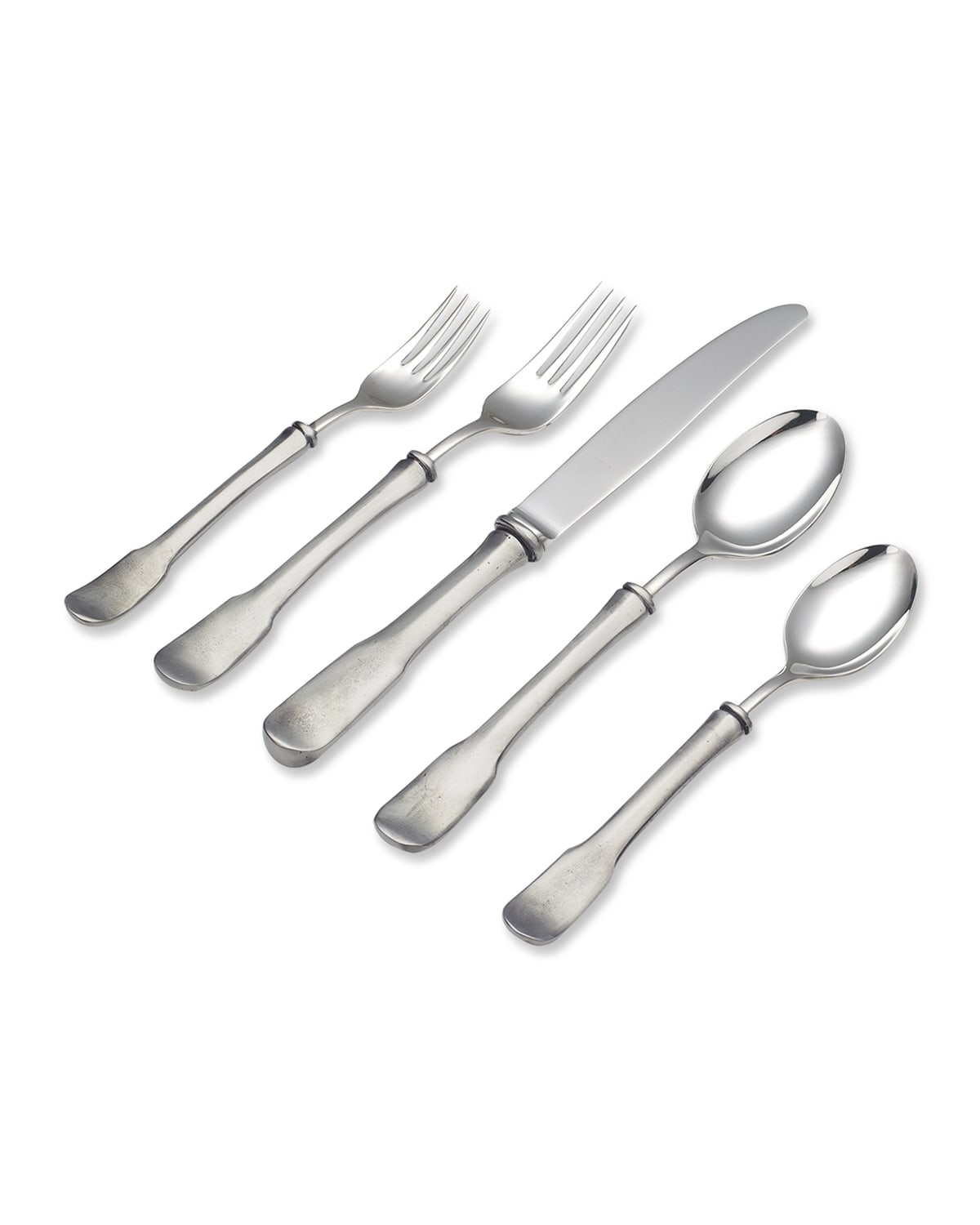 Match Olivia 5-piece Flatware Place Setting In Gray