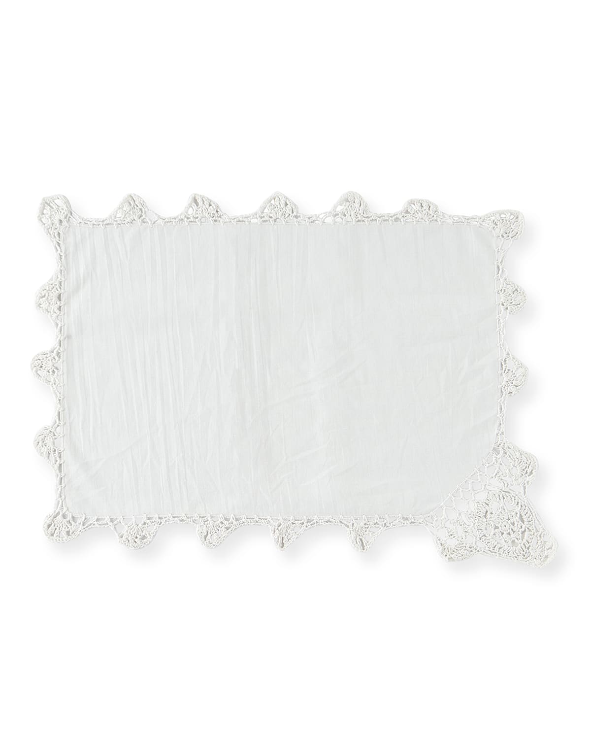 Shop Boutross Imports Crochet Edge Placemats, Set Of 12 In White