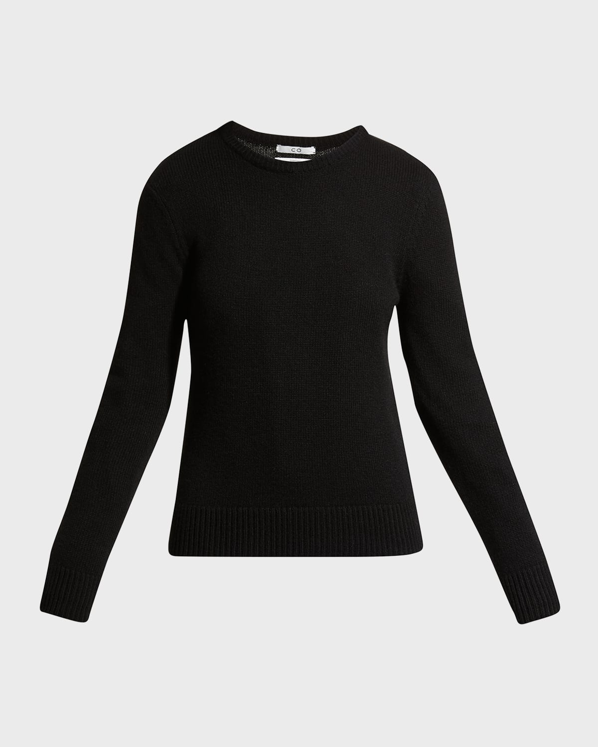 Co Women's Essentials Cashmere Knit Crewneck Sweater In Black