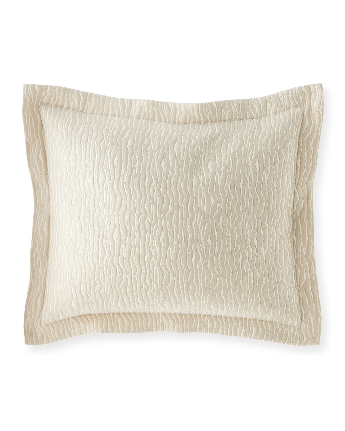 Sferra Ondate Standard Sham In Light Brown