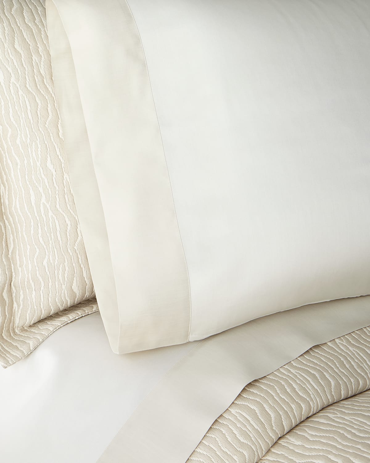 Sferra Larro King Pillowcase, Pair - 100% Exclusive In Beige