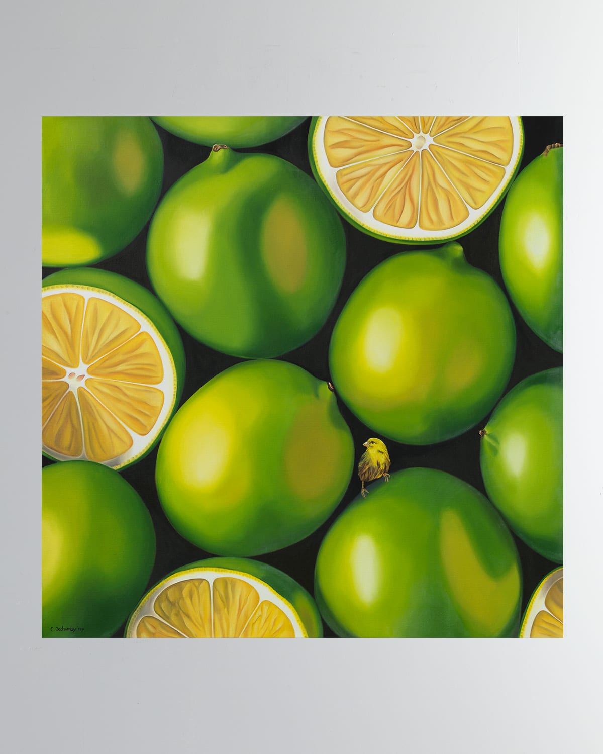 Shop Dechamby Design Citrons Vers Fine Art Print In Green